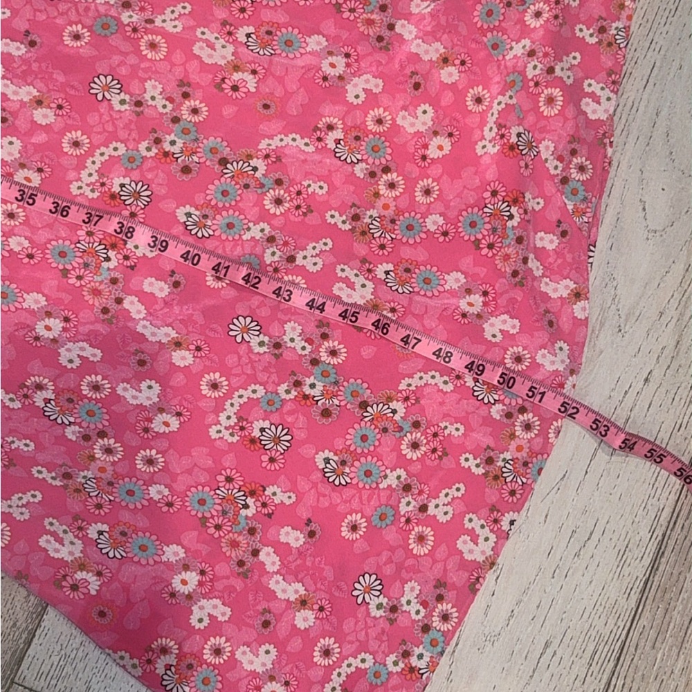 Vintage Diane Von Furstenberg 100% Silk Assets DVF slip dress pink floral maxi - Picture 10 of 10